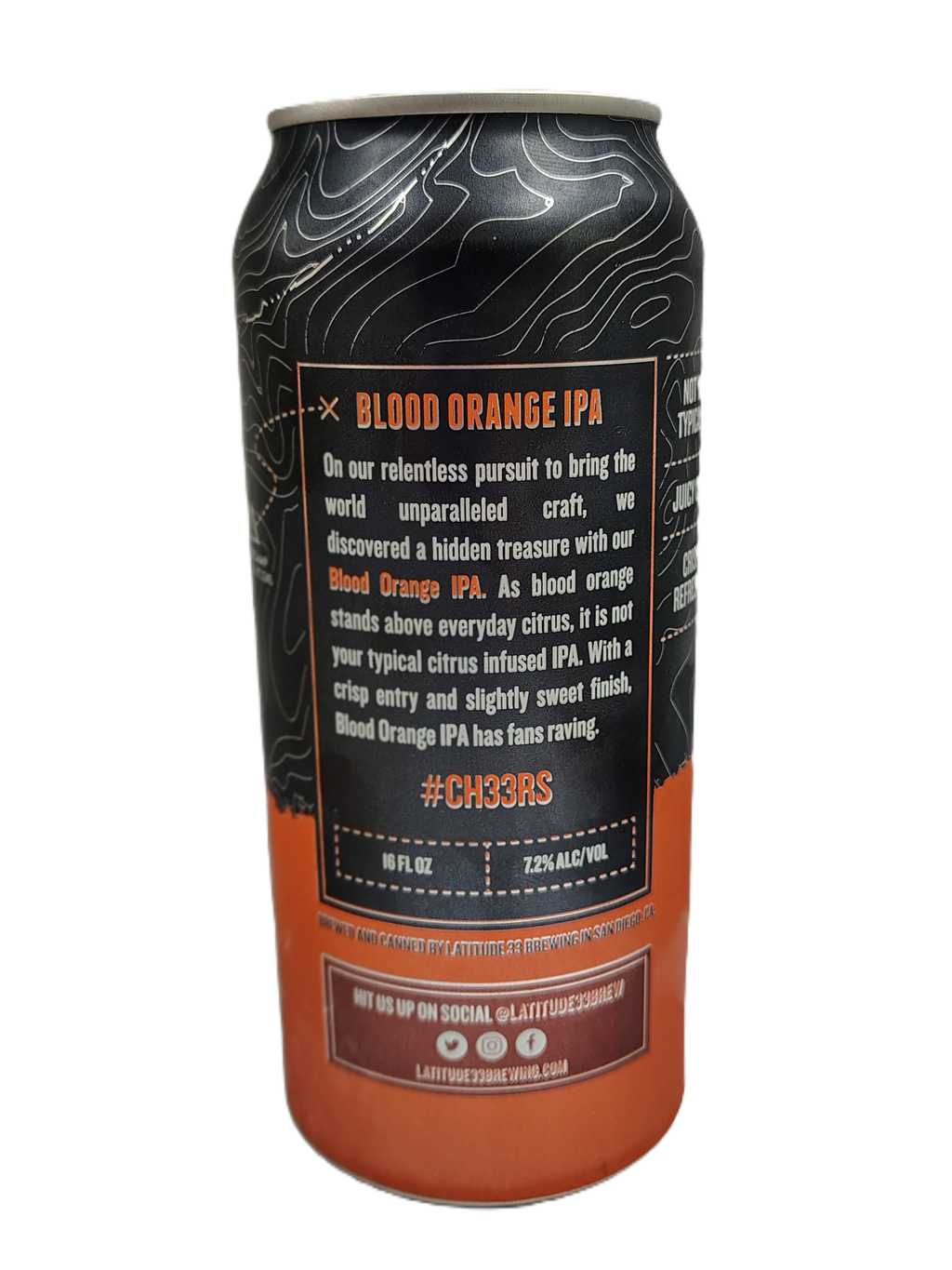 Latitude 33 Blood Orange IPA – 4pk 16oz