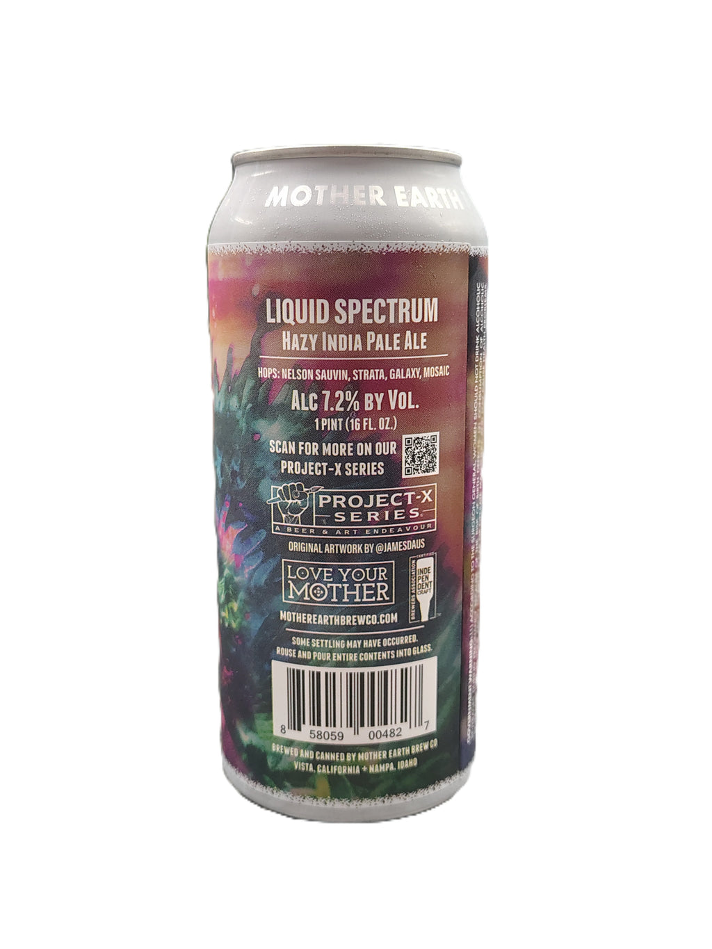 Mother Earth Project X: Liquid Spectrum Hazy IPA – Limited Release San Diego Craft Beer | 4pk 16oz Cans